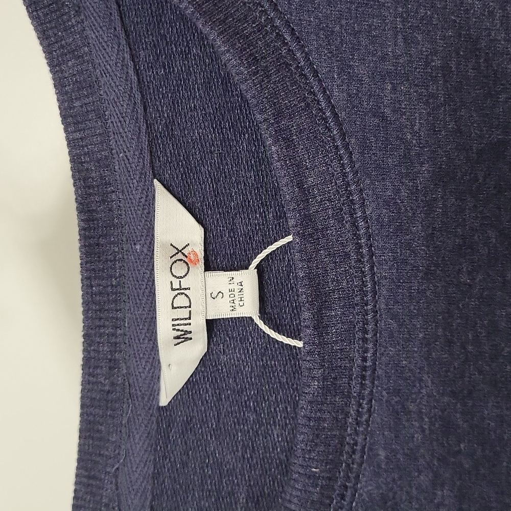 NWOT Wildfox Social Rainbow Embroidered Crewneck Sweatshirt Small - Picture 5 of 7